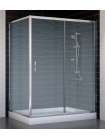 Душевой уголок Vegas Glass ZP+ZPV 140*90 08 02 профиль глянцевый хром, стекло шиншилла