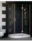 Душевой уголок Vegas Glass AFS-F 110*80 05 01 R профиль бронза, стекло прозрачное