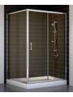 Душевой уголок Vegas Glass ZP+ZPV 120*100 08 05 профиль глянцевый хром, стекло бронза