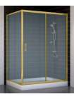 Душевой уголок Vegas Glass ZP+ZPV 130*90 09 10 профиль золото, стекло сатин