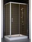Душевой уголок Vegas Glass ZP+ZPV 100*70 08 05 профиль глянцевый хром, стекло бронза