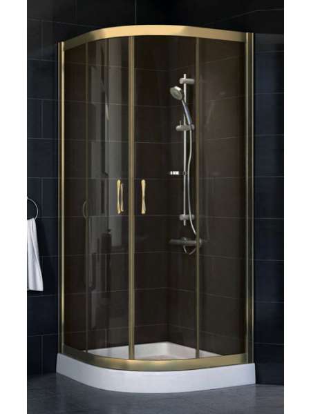 Душевой уголок Vegas Glass ZS-F 80*100 05 05 профиль бронза, стекло бронза