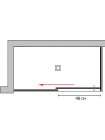 Душевой уголок GuteWetter Slide Rectan GK-863A левая 110x80 см стекло бесцветное, профиль хром