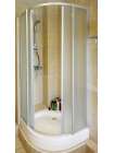 Душевой уголок GuteWetter Practic Round GK-401 100 см стекло матовое, профиль матовый хром
