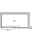 Душевой уголок GuteWetter Slide Rectan GK-863A правая 150x80 см стекло бесцветное, профиль хром