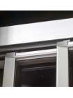 Душевой уголок GuteWetter Practic Rectan GK-403 правая 100x90 см стекло бесцветное, профиль матовый хром