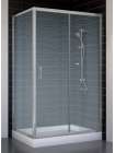 Душевой уголок Vegas Glass ZP+ZPV 110*70 07 02 профиль матовый хром, стекло шиншилла