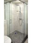Душевой уголок GuteWetter Slide Square GK-864 80x80 см стекло бесцветное, профиль хром