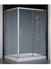 Душевой уголок Vegas Glass ZP+ZPV 130*100 08 02 профиль глянцевый хром, стекло шиншилла