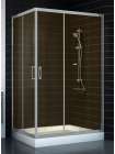 Душевой уголок Vegas Glass ZA-F 80*120 07 05 профиль матовый хром, стекло бронза