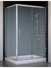 Душевой уголок Vegas Glass ZP+ZPV 110*90 08 02 профиль глянцевый хром, стекло шиншилла