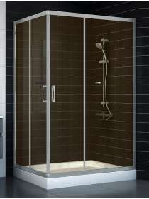 Душевой уголок Vegas Glass ZA-F 90*120 07 05 профиль матовый хром, стекло бронза