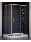 Душевой уголок Vegas Glass ZP+ZPV 120*100 05 01 профиль бронза, стекло прозрачное