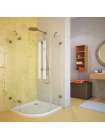 Душевой уголок GuteWetter Lux Meliori GK-001 левый 100x100 см стекло бесцветное, фурнитура хром