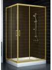 Душевой уголок Vegas Glass ZA-F 90*110 09 05 профиль золото, стекло бронза
