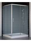 Душевой уголок Vegas Glass ZP+ZPV 120*100 08 10 профиль глянцевый хром, стекло сатин