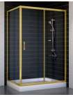 Душевой уголок Vegas Glass ZP+ZPV 120*70 09 01 профиль золото, стекло прозрачное