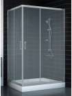 Душевой уголок Vegas Glass ZA-F 80*120 07 10 профиль матовый хром, стекло сатин