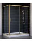 Душевой уголок Vegas Glass ZP+ZPV 140*90 05 01 профиль бронза, стекло прозрачное
