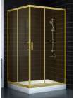 Душевой уголок Vegas Glass ZA 0120 09 05 профиль золото, стекло бронза