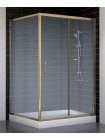 Душевой уголок Vegas Glass ZP+ZPV 120*100 05 02 профиль бронза, стекло шиншилла