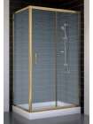 Душевой уголок Vegas Glass ZP+ZPV 100*70 05 02 профиль бронза, стекло шиншилла