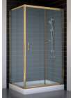 Душевой уголок Vegas Glass ZP+ZPV 100*80 05 10 профиль бронза, стекло сатин