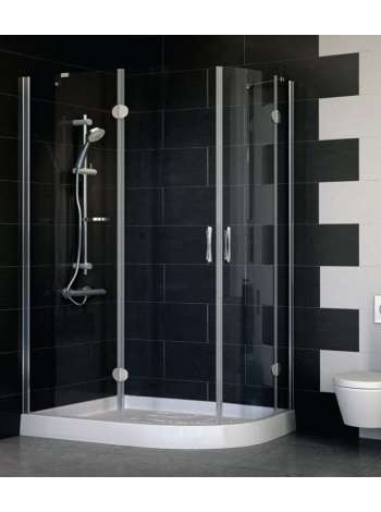Душевой уголок Vegas Glass AFS-F 120*80 07 01 L профиль матовый хром, стекло прозрачное