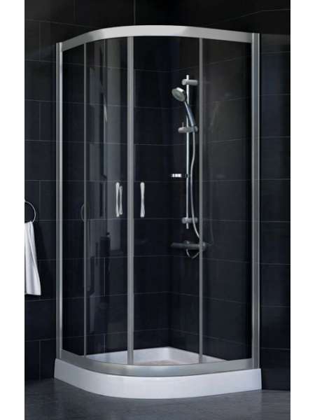 Душевой уголок Vegas Glass ZS-F 80*110 07 01 профиль матовый хром, стекло прозрачное