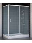 Душевой уголок Vegas Glass ZP+ZPV 140*80 01 10 профиль белый, стекло сатин