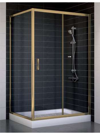 Душевой уголок Vegas Glass ZP+ZPV 110*90 05 01 профиль бронза, стекло прозрачное
