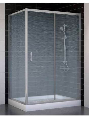 Душевой уголок Vegas Glass ZP+ZPV 120*80 07 02 профиль матовый хром, стекло шиншилла