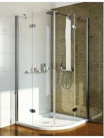 Душевой уголок GuteWetter Lux Meliori GK-102 100x100 см стекло бесцветное, профиль хром
