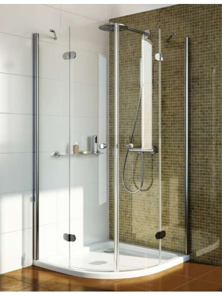 Душевой уголок GuteWetter Lux Meliori GK-102 100x100 см стекло бесцветное, профиль хром