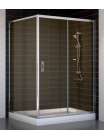 Душевой уголок Vegas Glass ZP+ZPV 130*100 08 05 профиль глянцевый хром, стекло бронза