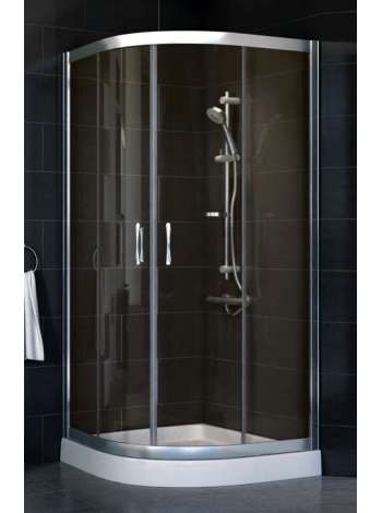 Душевой уголок Vegas Glass ZS-F 80*120 08 05 профиль глянцевый хром, стекло бронза