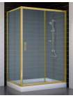 Душевой уголок Vegas Glass ZP+ZPV 120*80 09 10 профиль золото, стекло сатин