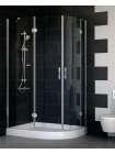 Душевой уголок Vegas Glass AFS-F 110*80 07 01 L профиль матовый хром, стекло прозрачное