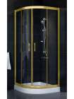 Душевой уголок Vegas Glass ZS-F 80*90 09 01 профиль золото, стекло прозрачное