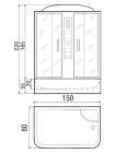Душевой бокс River Temza 150/150 МТ