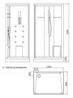 Гидромассажный бокс Edelform EF-2410EF-4051T 1200*800*2200 (лев., прав.-универ.)