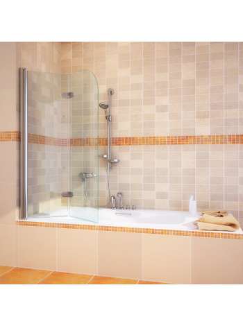 Шторка на ванну GuteWetter Lux Pearl GV-102 левая 85 см стекло бесцветное, профиль хром