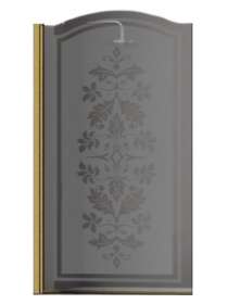 Шторка на ванну Sturm Juwel 90 см decor gold L