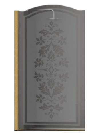 Шторка на ванну Sturm Juwel 90 см decor gold L