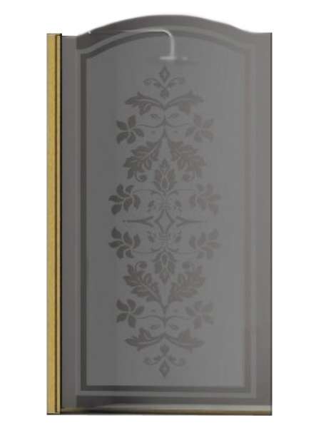 Шторка на ванну Sturm Juwel 90 см decor gold L