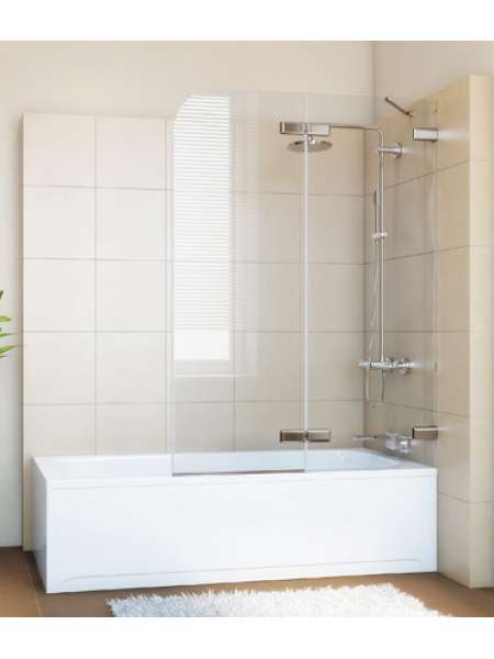 Шторка на ванну GuteWetter Trend Pearl GV-862A правая 120 см стекло бесцветное, фурнитура хром