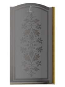 Шторка на ванну Sturm Juwel 90 см decor gold R