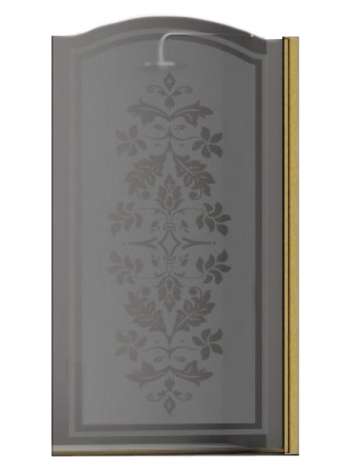 Шторка на ванну Sturm Juwel 90 см decor gold R
