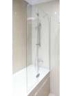 Шторка на ванну GuteWetter Lux Pearl GV-102A правая 100 см стекло бесцветное, профиль хром