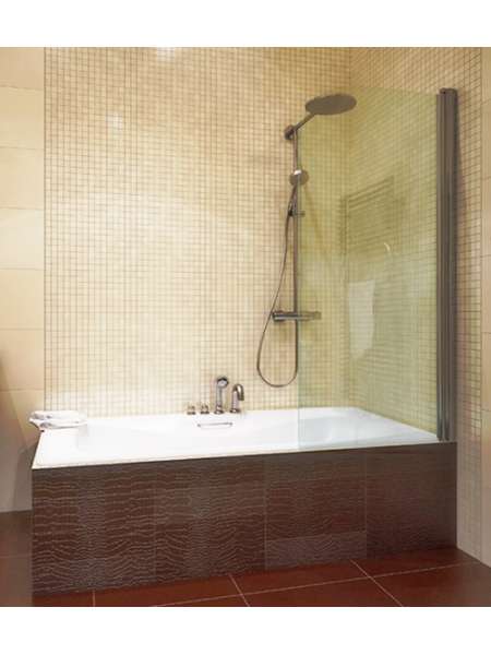Шторка на ванну GuteWetter Lux Pearl GV-601 правая 70 см стекло бесцветное, профиль хром